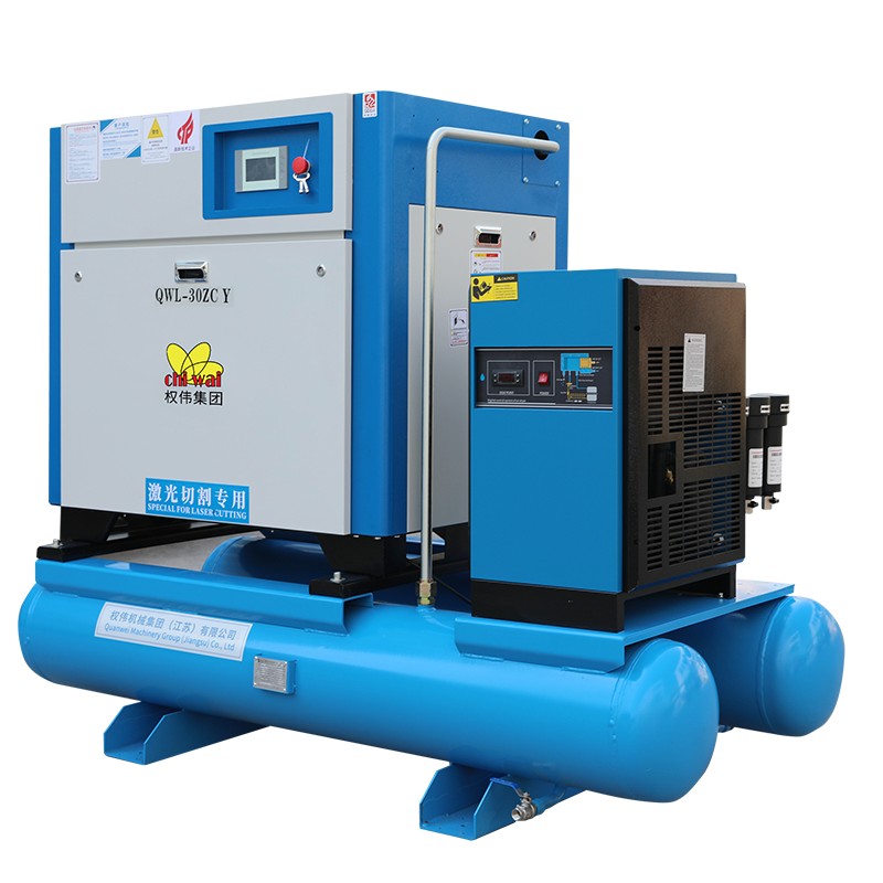 Интегрированная система лазерной резки с двумя  баллонами для средне- и высоконапорных  компрессоров мощностью 25 кг