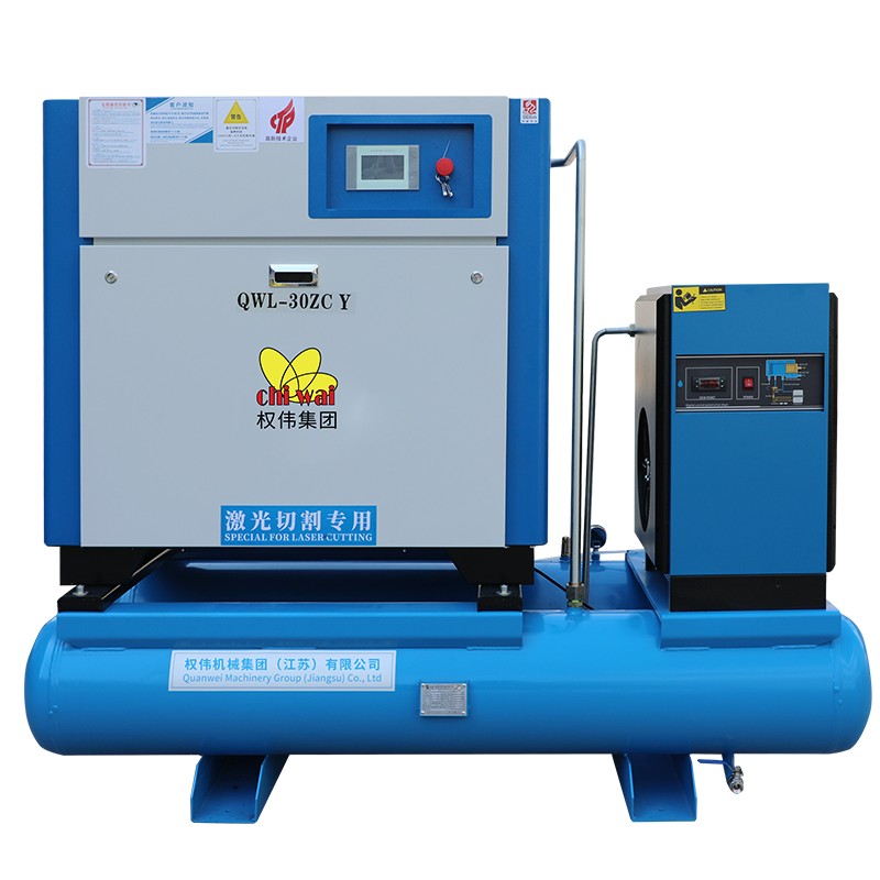 Интегрированная система лазерной резки с двумя  баллонами для средне- и высоконапорных  компрессоров мощностью 25 кг